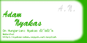 adam nyakas business card